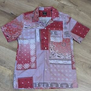 Todd Snyder + Albiate Bandana Motif Mens Shirt Size Medium